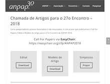 Tablet Screenshot of anpap.org.br
